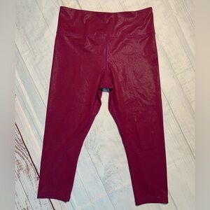 Zyia Active crop leggings. Purple. Size 12.